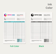 Load image into Gallery viewer, INVOICE - FULL COLOR- CON Y SIN ENUMERACÓN