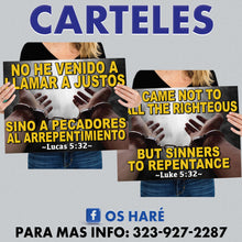 Load image into Gallery viewer, Carteles para Evangelizar 24"x18" - ($17 c/u si lleva 10 piezas)