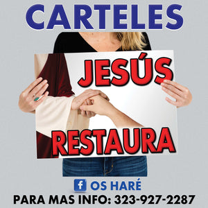 Carteles para Evangelizar 24"x18" - si lleva 6, a $17 c/u