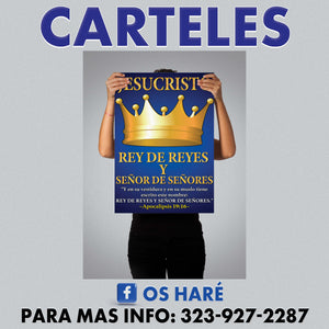 Carteles para Evangelizar 24"x18" - si lleva 6, a $17 c/u