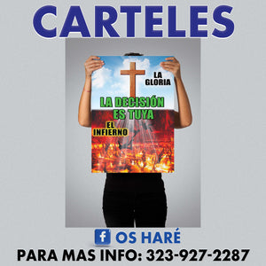 Carteles para Evangelizar 24"x18" - si lleva 6, a $17 c/u