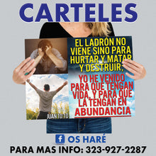 Load image into Gallery viewer, Carteles para Evangelizar 24&quot;x18&quot; - si lleva 6, a $17 c/u
