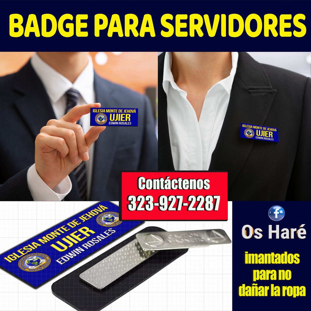 Badge - Plaquetas - Insignias - Personalizadas