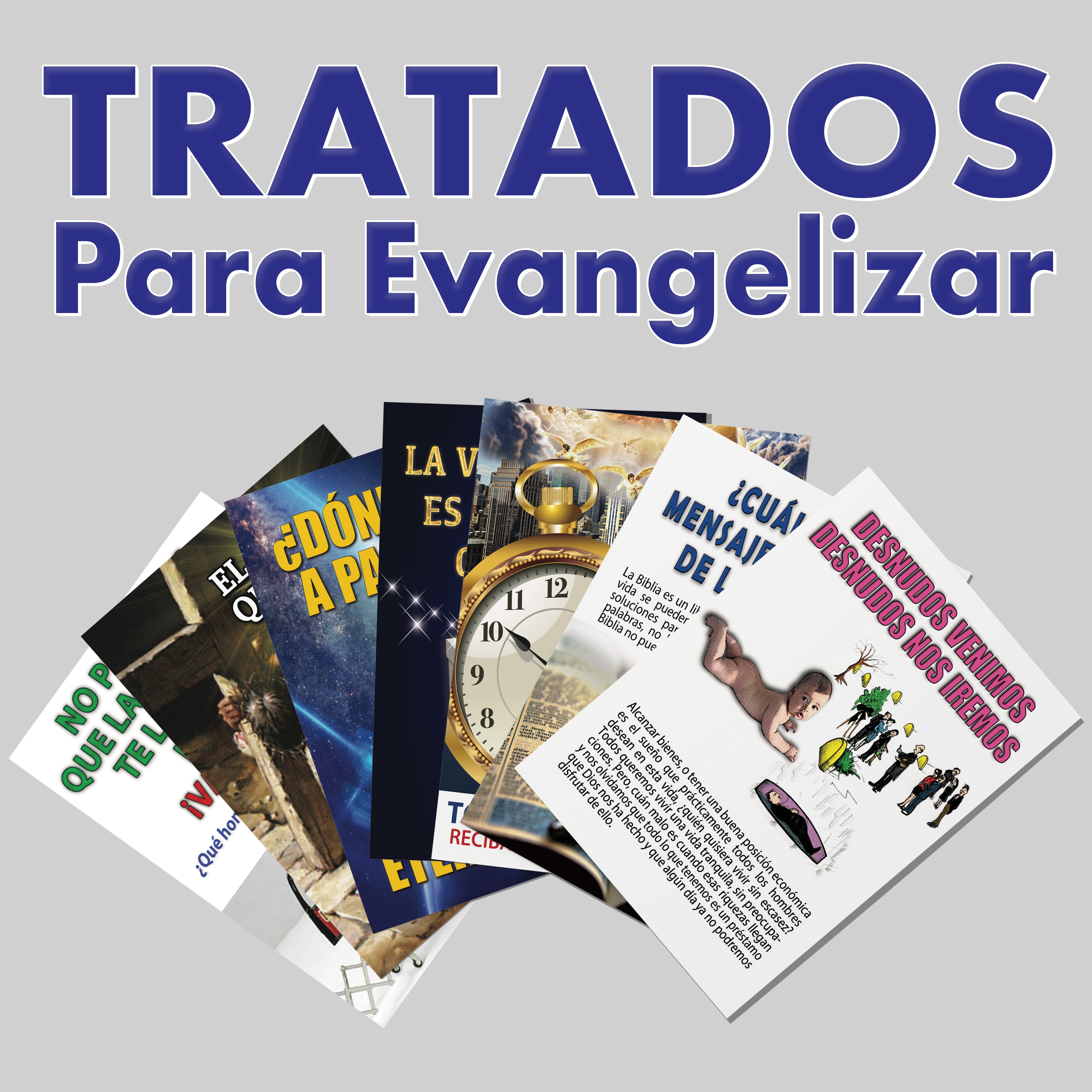 Tratados para evangelizar para poner sello en la parte de atrás